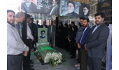 ادای احترام جهادگران دانشگاهی آذربایجان‌شرقی به مقام شامخ شهید آل هاشم