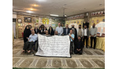 تجلیل جهادگران و دانشجویان جهاددانشگاهی علوم پزشکی شهید بهشتی از جانبازان مرکز توان‌بخشی ثارالله